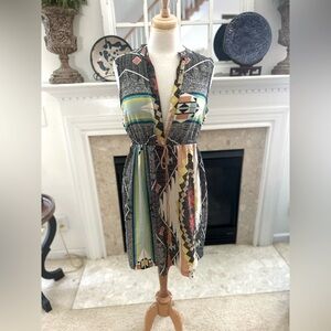 Uncle Frank Multicolor Geometric Dress